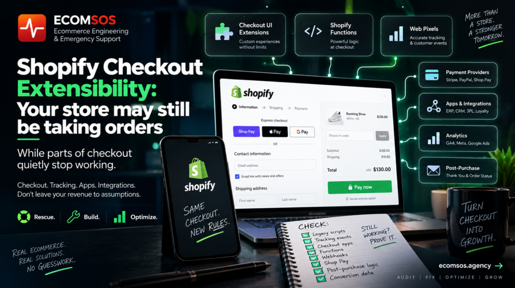 Shopify checkout extensibility audit for checkout tracking apps and integrations